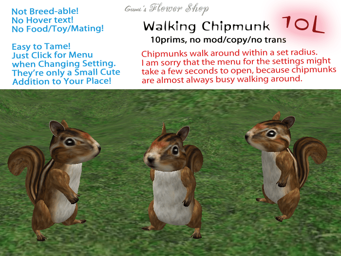 walking chipmunk