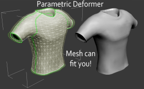 Mesh and the parametric deformer