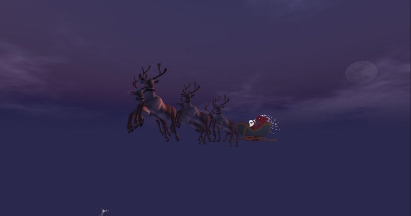 Santa and the Sim Crossing Santa and the Sim Crossing
