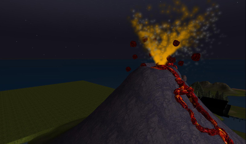 New land emerges beyond Volcan Adrenal