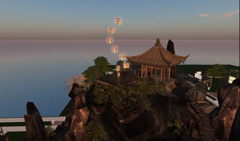 Releasing the lanterns for those who have gone before