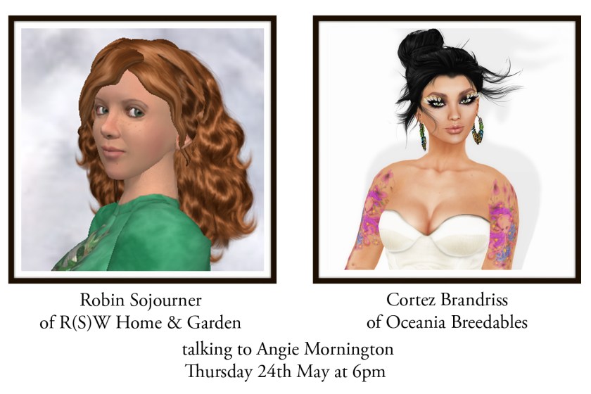 Robin Sojourner of R(S)W Home & Garden and Cortez Brandriss of Oceania Breedables