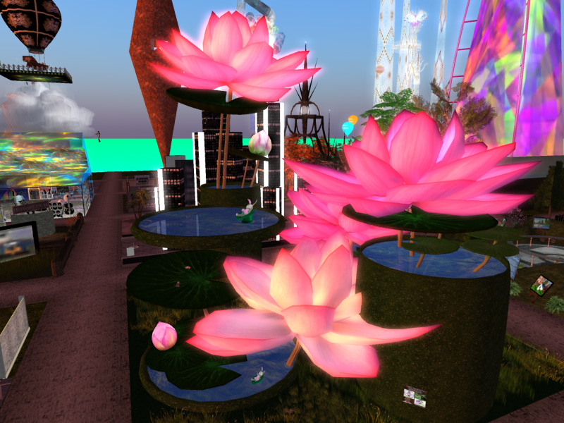 Tara Yates' Lotus Flowers - with bunnies