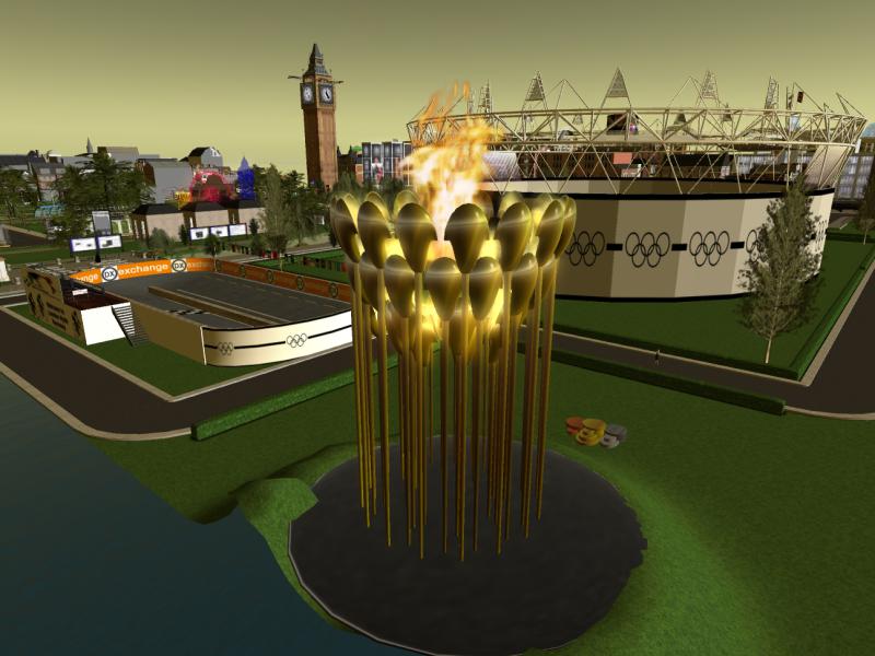 The Olympic Cauldron at the London Community
