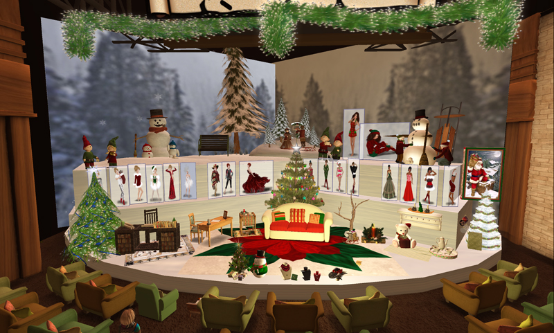 Happy Hunting Studio - decorated for Christmas!