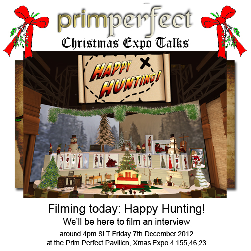 Happy Hunting Filming at the Xmas Expo