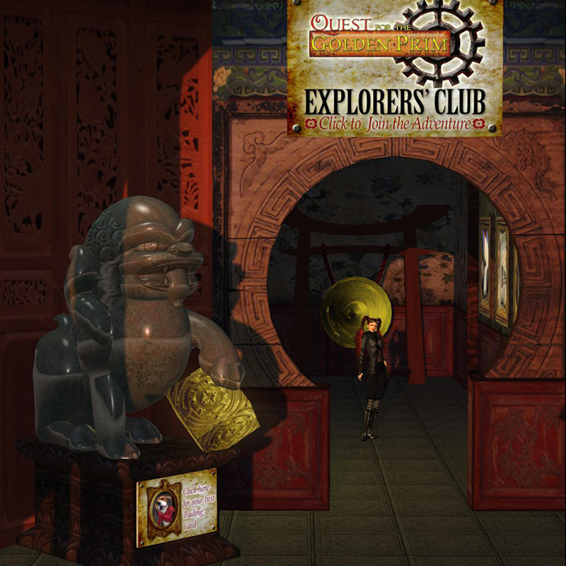 Quest for the Golden Prim Explorers' Club on Lotus Valley Dreams, designed by Martini Discovolante and Yolanda Hirvi, photographed by Beq Janus