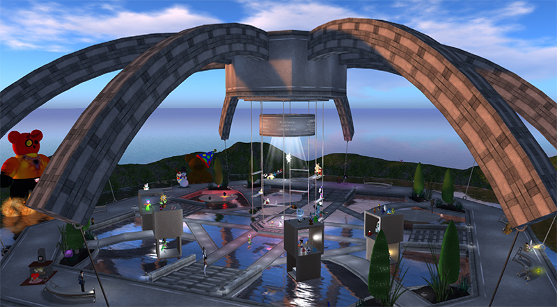 Bear Island at SL10B Community Celebration - photograph by Wildstar Beaumont