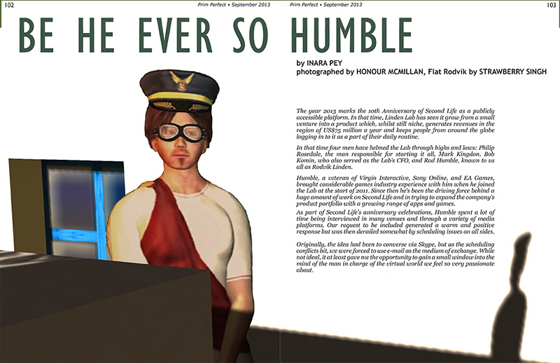 Prim Perfect Issue 48 - September 2013 - Inara Prey talks to Rodvik Linden