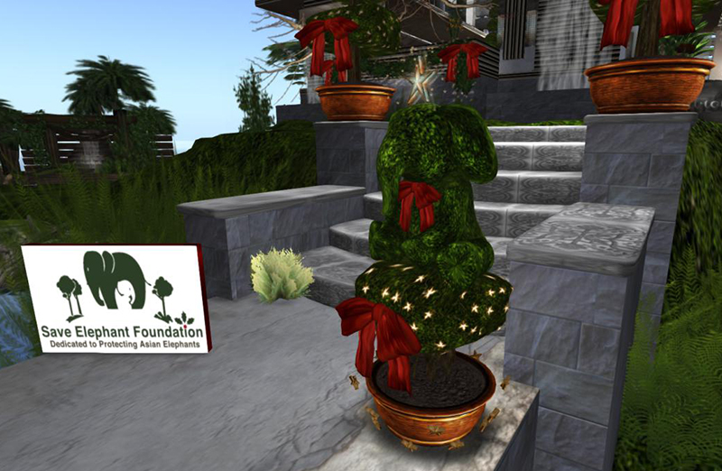 Get your elepphantine Christmas topiary at Patron!