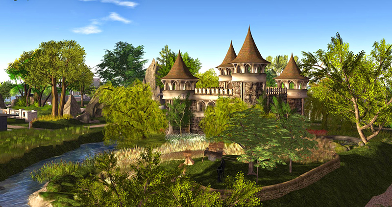 Prim Perfect Castle at the Home and Garden Expo, photographed by Wildstar Beaumont