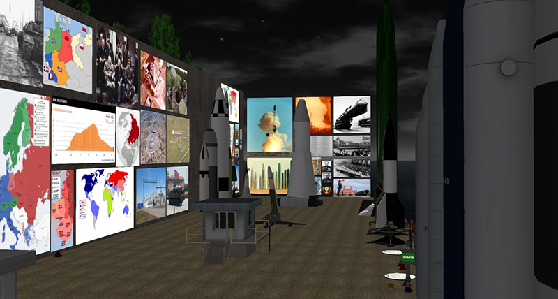 Second Life Museum of Nuclear Warfare, photographed by Wildstar Beaumont