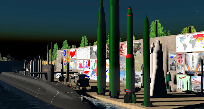 Second Life Museum of Nuclear Warfare, photographed by Wildstar Beaumont