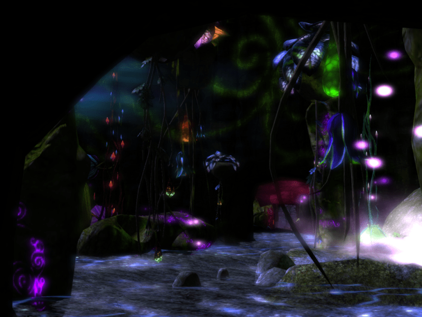 A Cave of Elicio's beautiful plants on Night Whispers