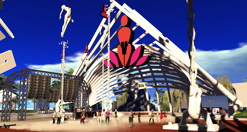 One Billion Rising in Second Life, photographed by Wildstar Beaumont