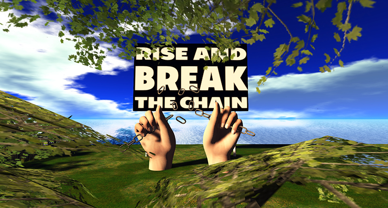 One Billion Rising in Second Life, photographed by Wildstar Beaumont