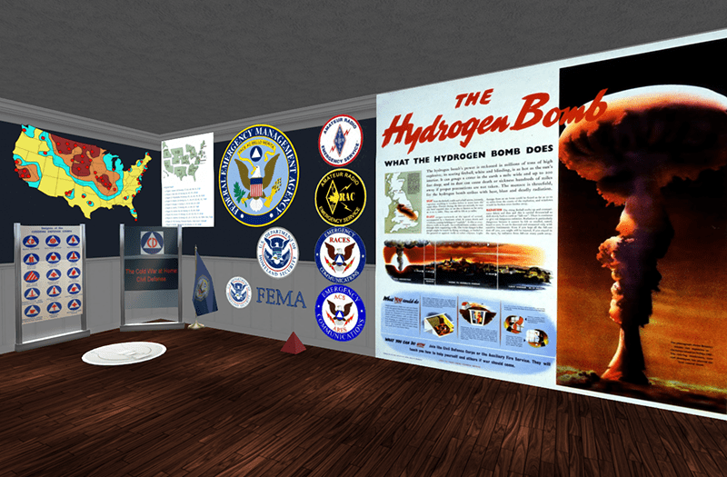 Civil Defence at the Second Life Museum of Nuclear Warfare