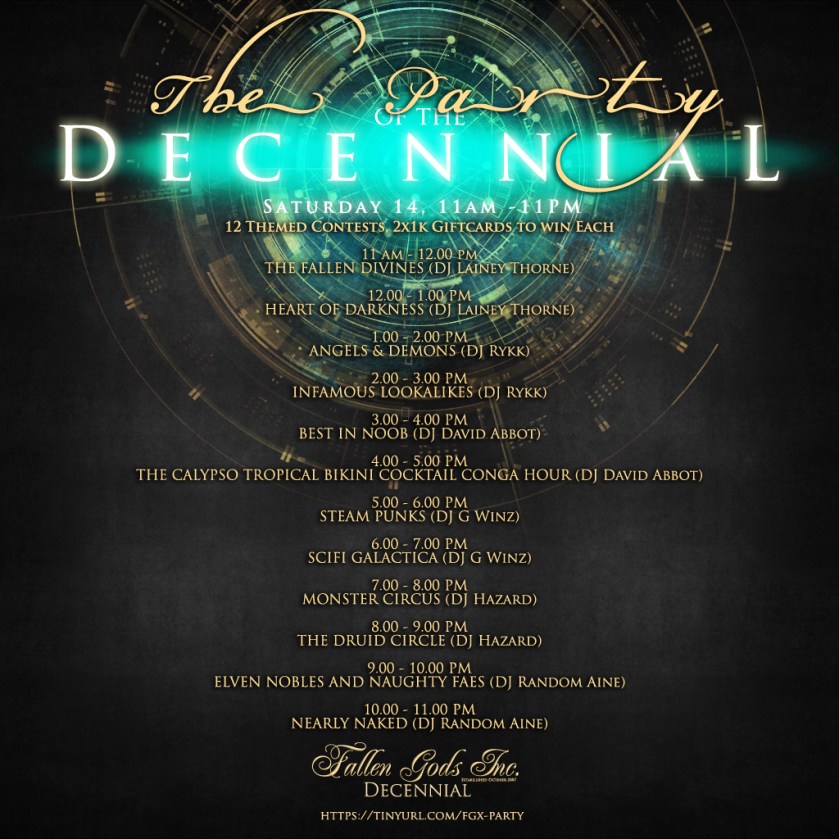 Decennial Party Poster