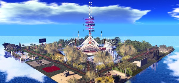 One Billion Rising in Second Life 2017, photographed by Wildstar Beaumont