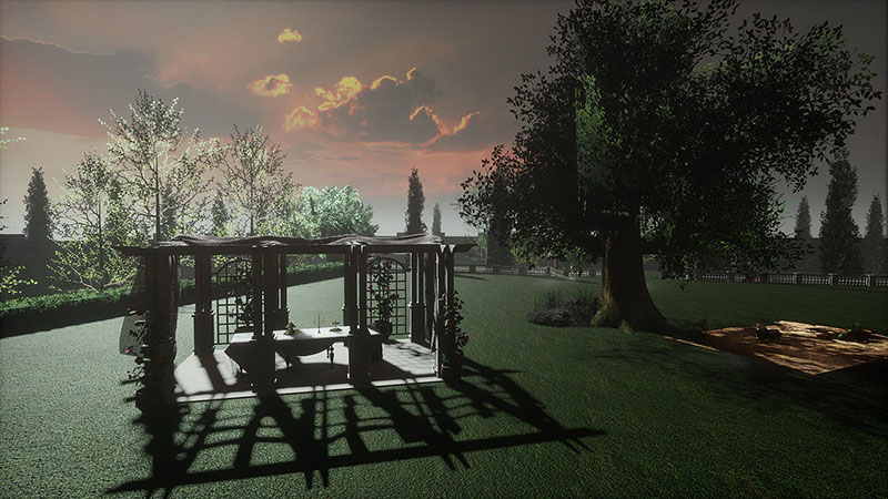 Picnic at Mr Darcy's on Sansar, photographed by Wildstar Beaumont
