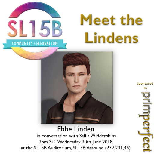 Ebbe Linden, 2pm SLT, Wednesday 20th June, 2018