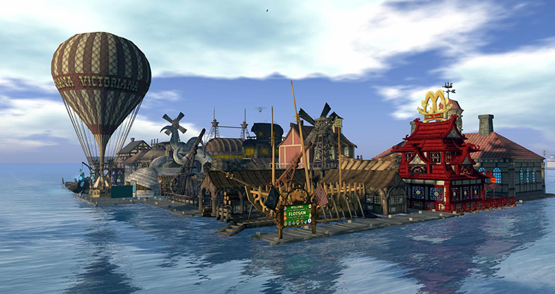 The Freeport Township of Flotsam in Blake Diego photographed by Wildstar Beaumont
