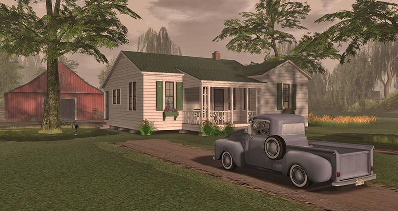 Johnny Cash’s boyhood home, photographed by Wildstar Beaumont