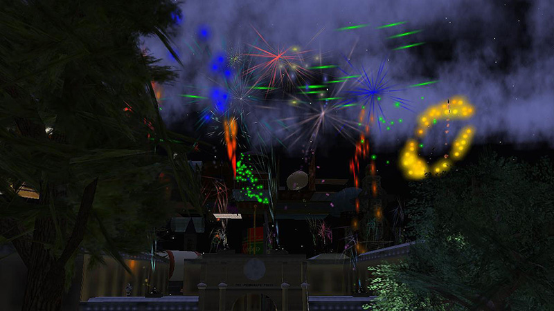 Fireworks at The Old Primgraph Press, photographed by Wildstar Beaumont