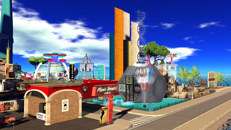 The DNA Cafe at Sl16B, photographed by Wildstar Beaumont