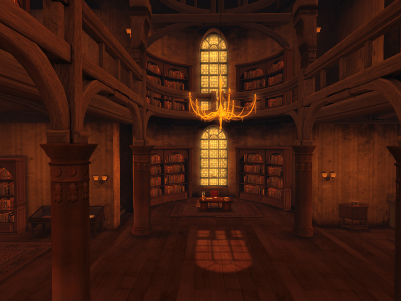 The Library Dreamscene at Garden of Dreams