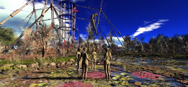 One Billion Rising Main Stage and Sculpture, photographed by Wildstar Beaumont