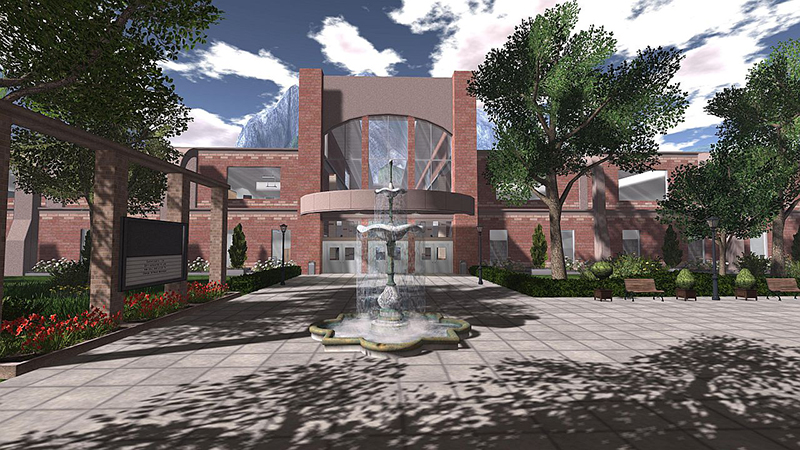 Academic Campus 4 - one of Linden Labs turnkey designs, photographed by Wildstar Beaumont