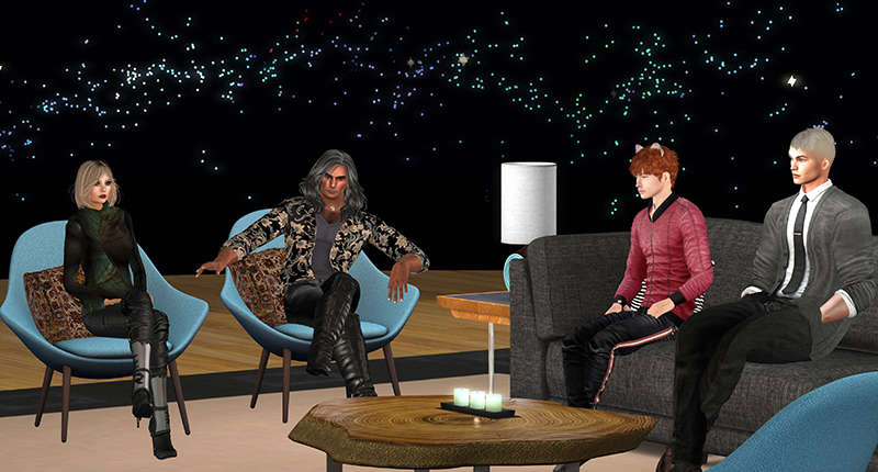 Patch and Brett Linden, in conversation with Saffia and Elrik, photographed by Wildstar Beaumont