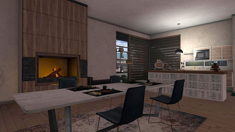 House Number 10: The Beach House by Charlotte Bartlett of Scarlet Creative, decorated by Sarabi2theextreme Resident & Yoni2sweet Resident